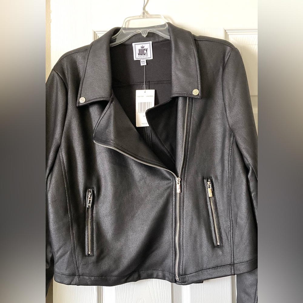 NWT Juicy By Juicy Couture Midweight Motorcycle Jacket XXL